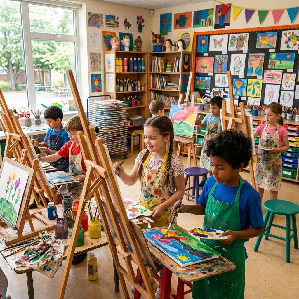 Art studio creativity